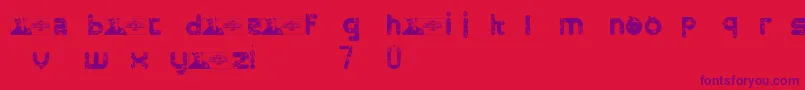 FtfMintheeLimo Font – Purple Fonts on Red Background