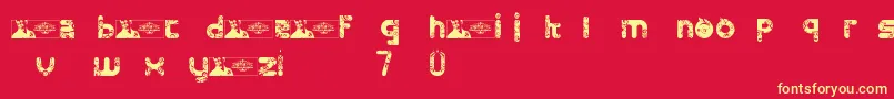 FtfMintheeLimo Font – Yellow Fonts on Red Background