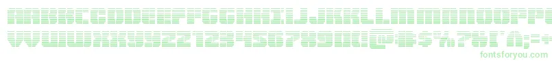 Warpthrustergrad-Schriftart – Grüne Schriften