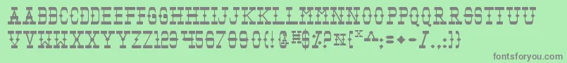 Tombv2 Font – Gray Fonts on Green Background