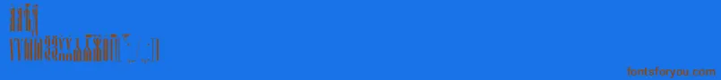 PsaltyrUcs Font – Brown Fonts on Blue Background
