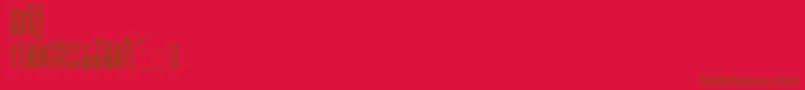 PsaltyrUcs Font – Brown Fonts on Red Background
