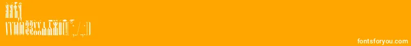 PsaltyrUcs Font – White Fonts on Orange Background