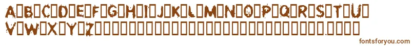 Шрифт Incest – коричневые шрифты
