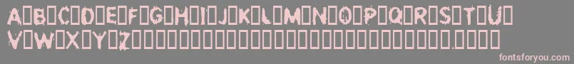 Incest Font – Pink Fonts on Gray Background