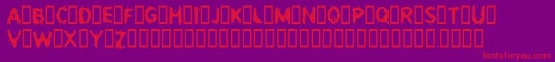 Incest Font – Red Fonts on Purple Background