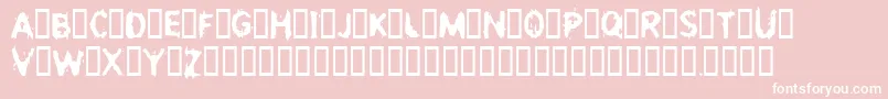 Incest Font – White Fonts on Pink Background