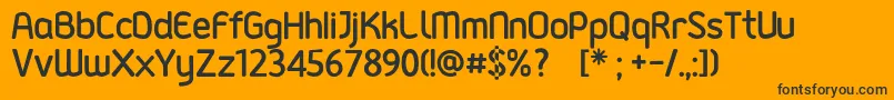 GadajFont Font – Black Fonts on Orange Background