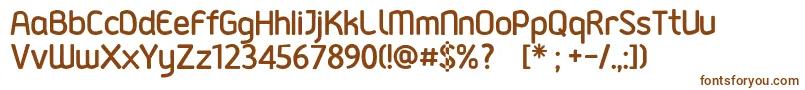 GadajFont Font – Brown Fonts on White Background