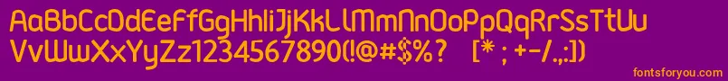 GadajFont Font – Orange Fonts on Purple Background