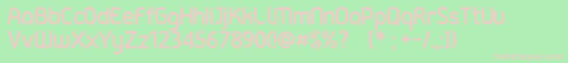 GadajFont Font – Pink Fonts on Green Background