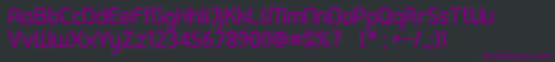 フォントGadajFont – 黒い背景に紫のフォント