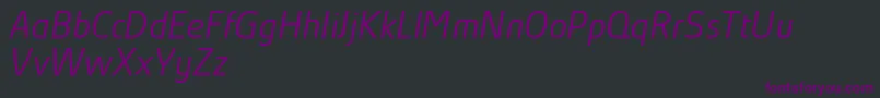 fuente AbsolutProLightItalicReduced – Fuentes Moradas Sobre Fondo Negro
