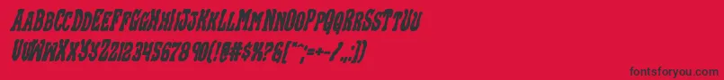 Blackgunkboldital Font – Black Fonts on Red Background