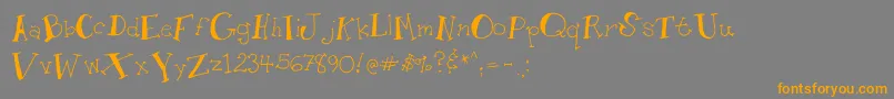 fuente Whimseytoon – Fuentes Naranjas Sobre Fondo Gris