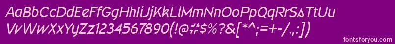 fuente WevlirgItalic – Fuentes Rosadas Sobre Fondo Morado