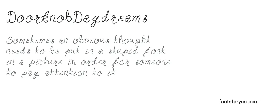 DoorknobDaydreams Font