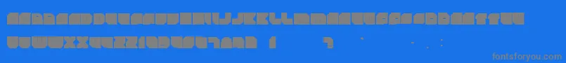 Rockdafonkybit Font – Gray Fonts on Blue Background