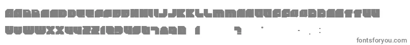 フォントRockdafonkybit – 白い背景に灰色の文字