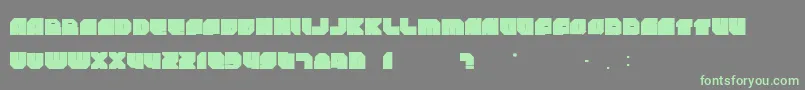 Rockdafonkybit Font – Green Fonts on Gray Background