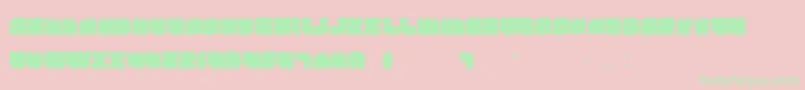 Rockdafonkybit Font – Green Fonts on Pink Background