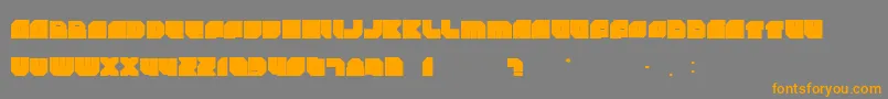 Rockdafonkybit Font – Orange Fonts on Gray Background