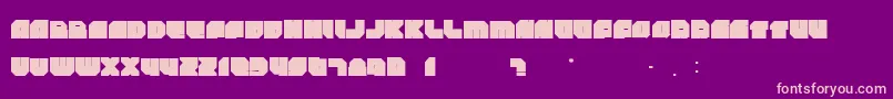 Rockdafonkybit Font – Pink Fonts on Purple Background
