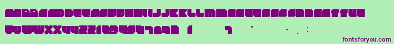 Rockdafonkybit Font – Purple Fonts on Green Background