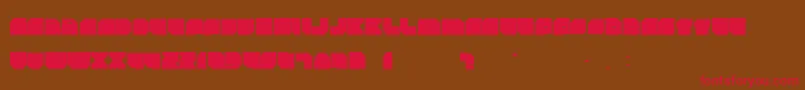 Rockdafonkybit Font – Red Fonts on Brown Background