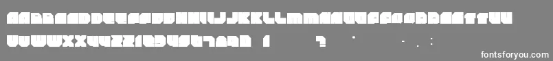 Rockdafonkybit Font – White Fonts on Gray Background