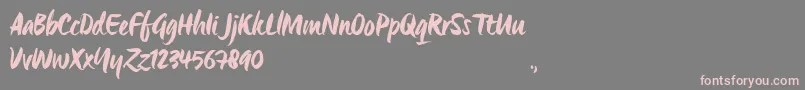 OrigoTrial Font – Pink Fonts on Gray Background