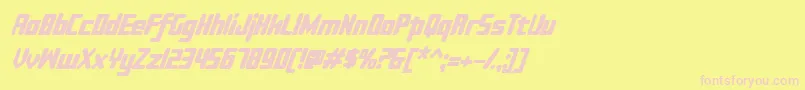 fuente Sujeta Bold Italic – Fuentes Rosadas Sobre Fondo Amarillo