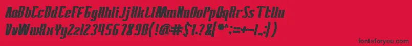 AntelopeRunBold Font – Black Fonts on Red Background