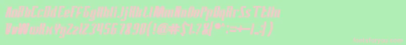 AntelopeRunBold Font – Pink Fonts on Green Background