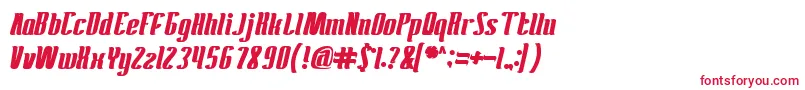 AntelopeRunBold Font – Red Fonts on White Background