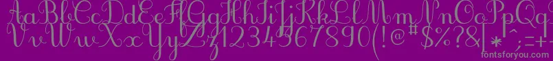 Шрифт JbcursiveV3Medium – серые шрифты на фиолетовом фоне