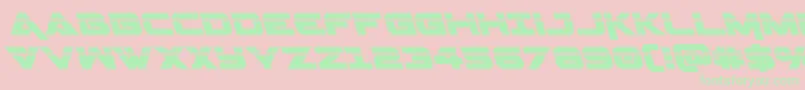 Geminalaserleft Font – Green Fonts on Pink Background