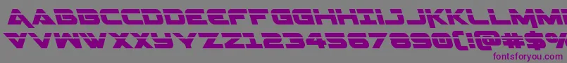 Geminalaserleft Font – Purple Fonts on Gray Background