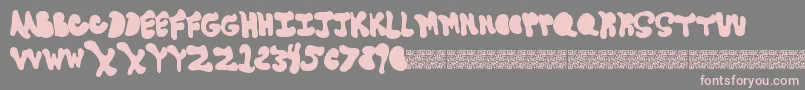 Goneaway Font – Pink Fonts on Gray Background