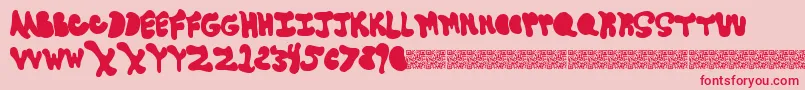 Goneaway Font – Red Fonts on Pink Background
