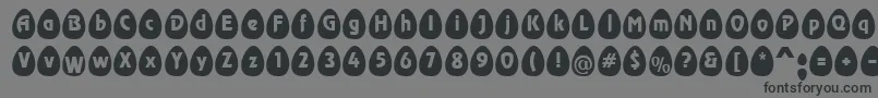EggsblackBecker Font – Black Fonts on Gray Background