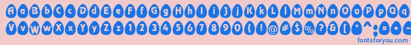 Шрифт EggsblackBecker – синие шрифты на розовом фоне
