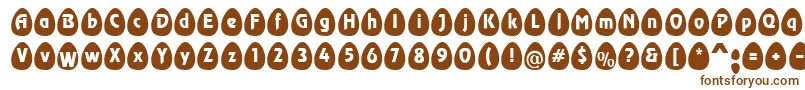 Шрифт EggsblackBecker – коричневые шрифты