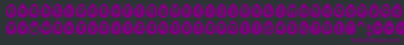 EggsblackBecker Font – Purple Fonts on Black Background