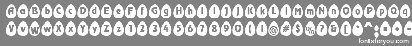 Шрифт EggsblackBecker – белые шрифты на сером фоне