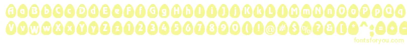 EggsblackBecker Font – Yellow Fonts on White Background
