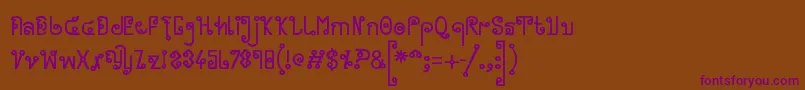 Шрифт Cyclin ffy – фиолетовые шрифты на коричневом фоне