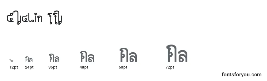 Cyclin ffy Font Sizes