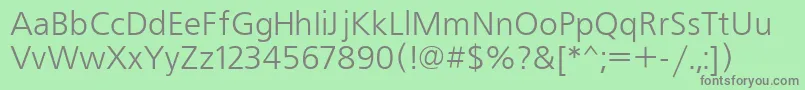 Frs45 Font – Gray Fonts on Green Background