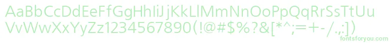 Frs45 Font – Green Fonts on White Background